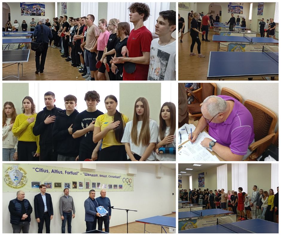 Майже сто студентів НЮрУ ім Ярослава Мудрого стали учасниками змагань з настільного тенісу на «Кубок Ректора»